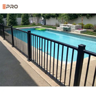 Bột phủ nhôm balustrade hàng rào trang trí màu đen vườn hồ bơi tấm slates hàng rào