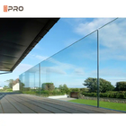 Áo nhôm Glass Balustrade Hệ thống kênh U Bể bơi Handrail Railing Clamp Spigots Không khung