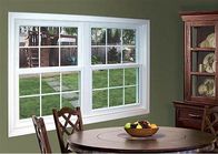 Cửa sổ nhôm sơn tĩnh điện màu trắng Cửa sổ có độ bền cao và an toàn Cửa sổ kính ba lớp tráng men Hung