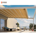Pergola mái gấp PVC nhà hàng với mái che có thể thu vào