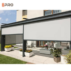 Windproof Day And Night Roller Blinds Outdoor Motorized Tubular Motor