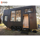 200mm EPS tường gỗ Prefab nhà sang trọng Mini Loft trailer du lịch Khí cơ cấu thép nhẹ