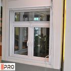 Cửa sổ bằng nhôm chống thấm nước Màu trắng với dây cuốn và chìa khóa cửa sổ Vật liệu cửa sổ mái hiên VERTICA